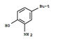 2 αμινο 4 μεσάζοντες χρωστικών ουσιών Tert Butylphenol με το CAS Νο 1199 46 8